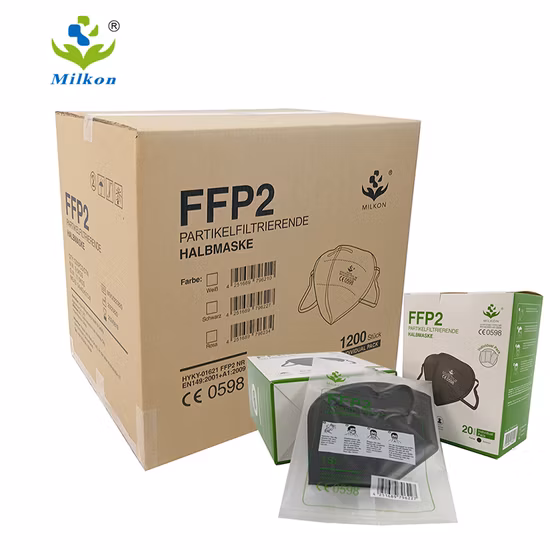 FFP2 Non-Woven Cup Shaped Anti Dust Face Mask Respirator Disposable Protective Mask