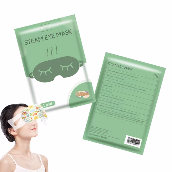 Masque pour les yeux à vapeur jetable avec logo personnalisé