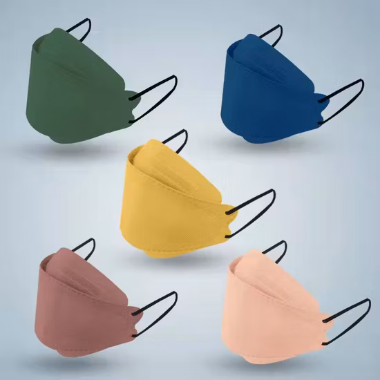 Masque facial de mode en tissu de coton lavable réutilisable avec logo