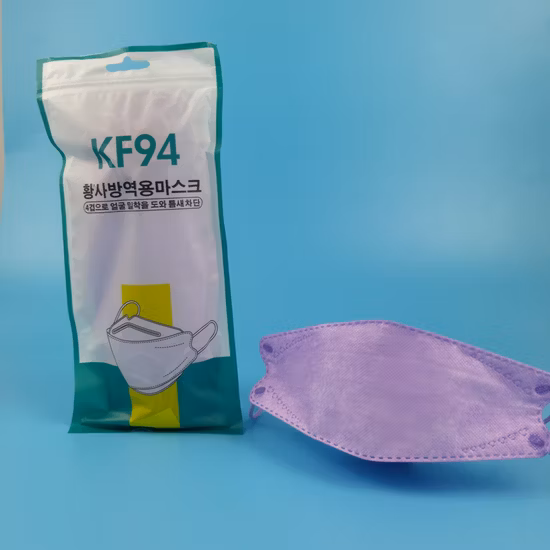 Ventes chaudes Kf94 masque facial 4ply coloré 3D masque coréen Kf94 adulte sécurité civile saule jetable