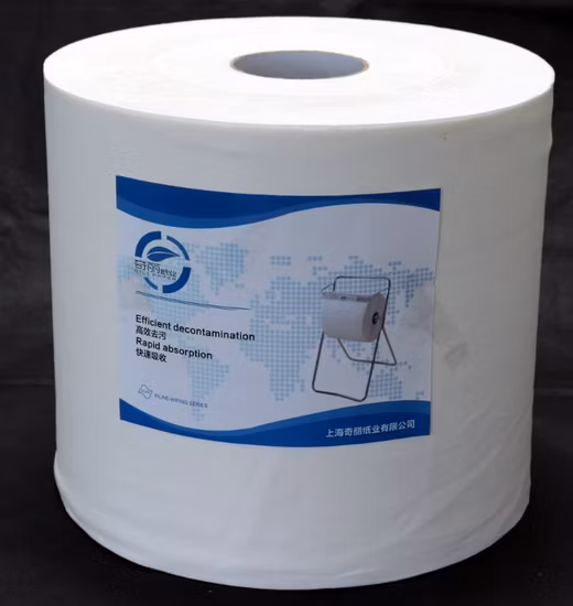 Lingettes de nettoyage industrielles en rouleaux géants d'usine
